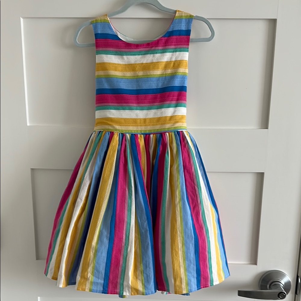 Colorful Striped Kids Dress